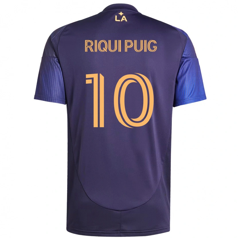 Danxen Homem Camisola Riqui Puig #10 Roxo Azul Alternativa 2025/26 Camisa