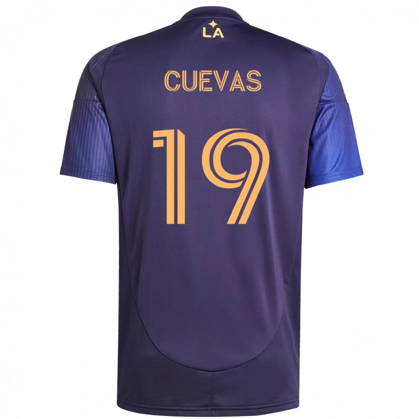 Danxen Homem Camisola Mauricio Cuevas #19 Roxo Azul Alternativa 2025/26 Camisa
