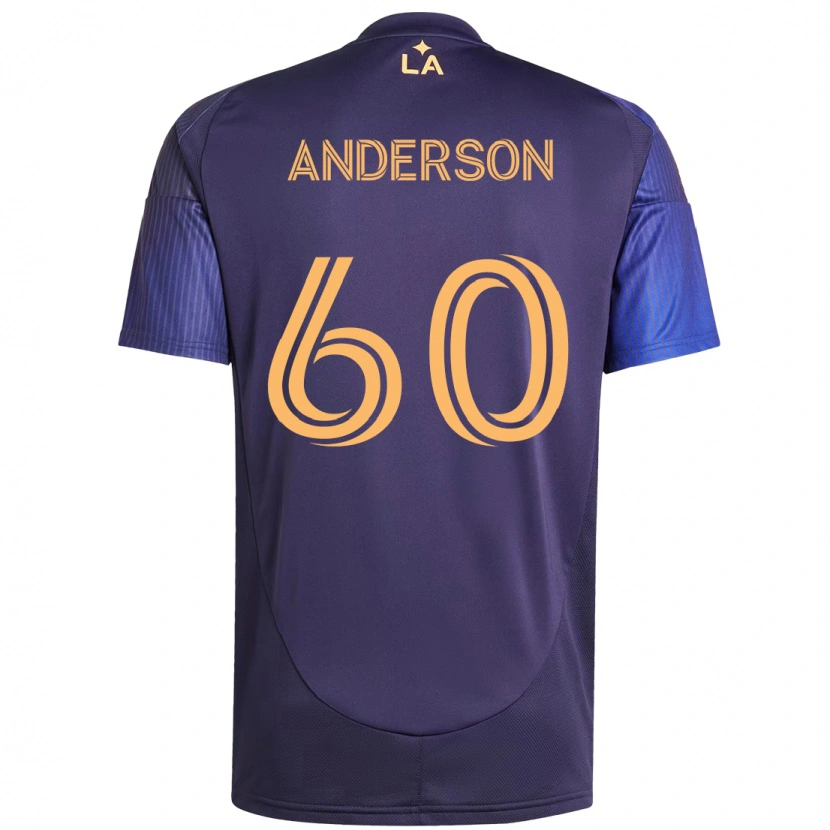 Danxen Homem Camisola Nolan Anderson #60 Roxo Azul Alternativa 2025/26 Camisa