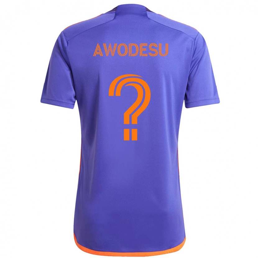 Danxen Homem Camisola Femi Awodesu #0 Roxo Laranja Alternativa 2025/26 Camisa