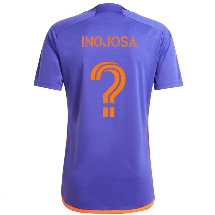 Danxen Homem Camisola Rafael Inojosa #0 Roxo Laranja Alternativa 2025/26 Camisa