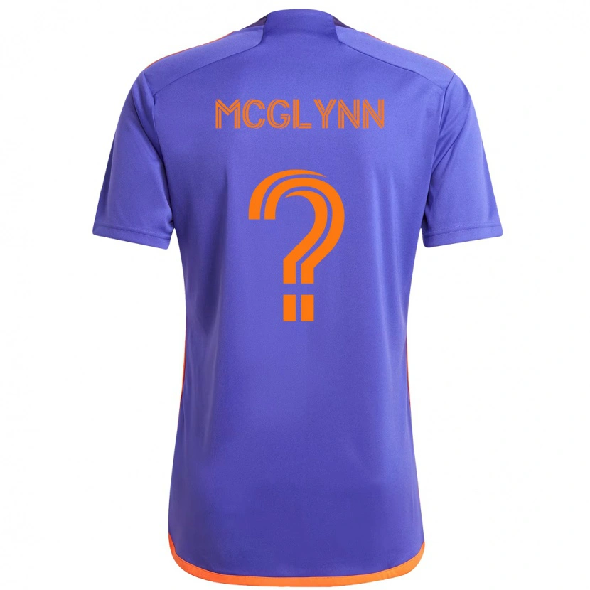 Danxen Homem Camisola Jack Mcglynn #0 Roxo Laranja Alternativa 2025/26 Camisa