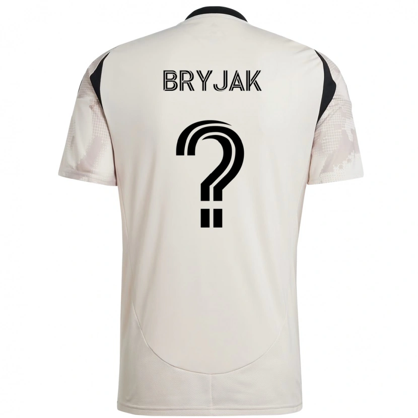 Danxen Homem Camisola Jeffrey Bryjak #0 Bege Preto Alternativa 2025/26 Camisa