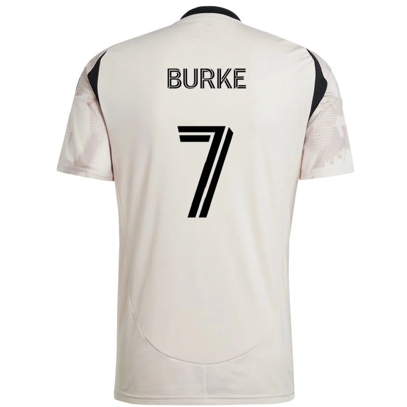 Danxen Homem Camisola Cory Burke #7 Bege Preto Alternativa 2025/26 Camisa