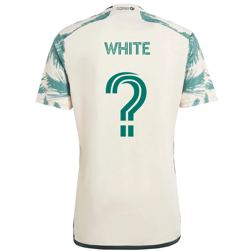 Danxen Homem Camisola Dario White #0 Bege Verde Alternativa 2025/26 Camisa