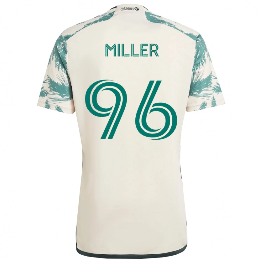 Danxen Homem Camisola Carver Miller #96 Bege Verde Alternativa 2025/26 Camisa
