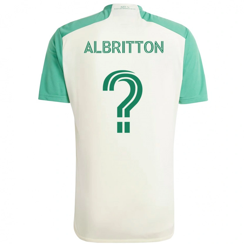 Danxen Homem Camisola Sean Albritton #0 Branco Verde Alternativa 2025/26 Camisa