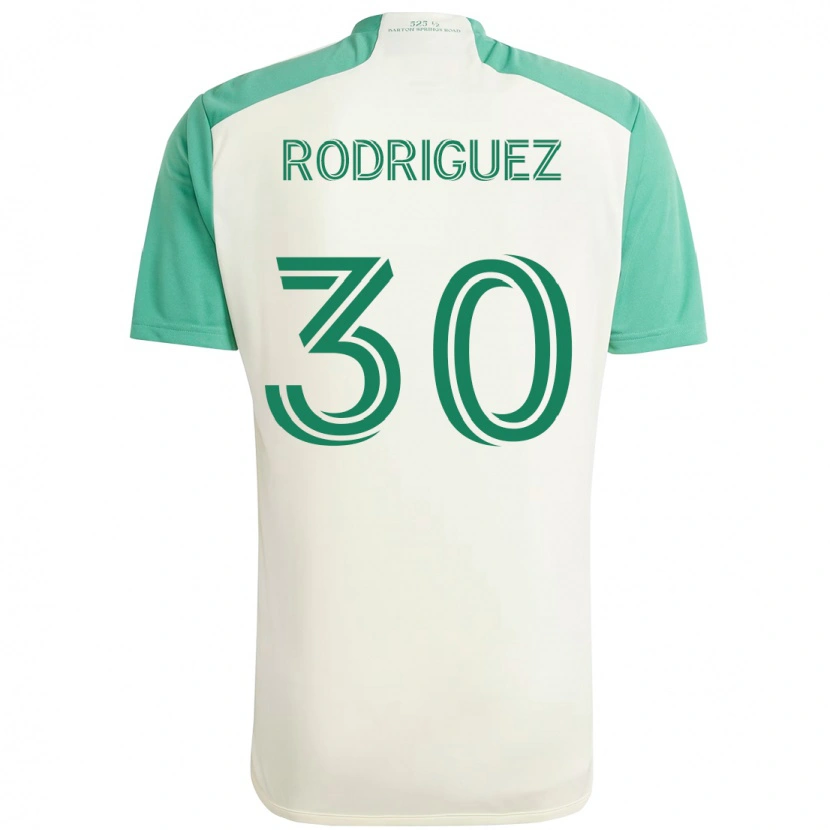 Danxen Homem Camisola Memo Rodríguez #30 Branco Verde Alternativa 2025/26 Camisa