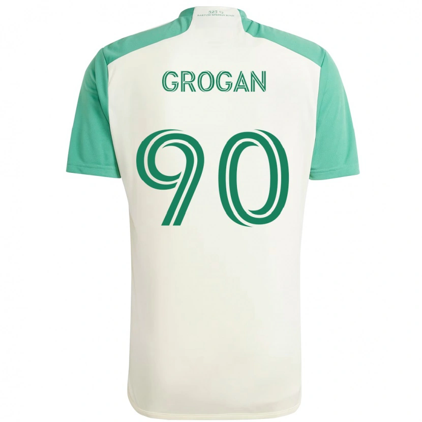 Danxen Homem Camisola Peter Grogan #90 Branco Verde Alternativa 2025/26 Camisa