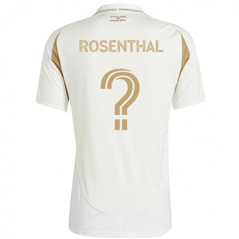 Danxen Homem Camisola Charlie Rosenthal #0 Branco Castanho Alternativa 2025/26 Camisa