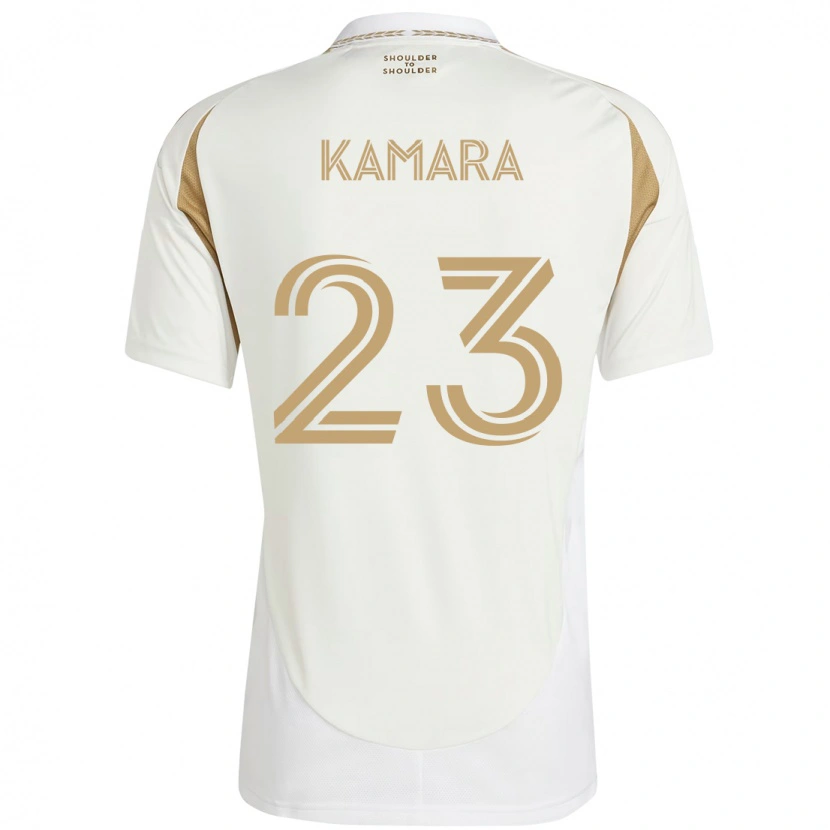 Danxen Homem Camisola Kei Kamara #23 Branco Castanho Alternativa 2025/26 Camisa