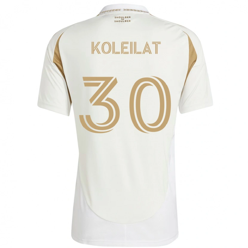 Danxen Homem Camisola Jassem Koleilat #30 Branco Castanho Alternativa 2025/26 Camisa