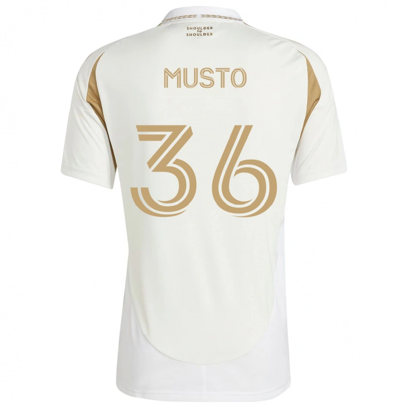 Danxen Homem Camisola Tommy Musto #36 Branco Castanho Alternativa 2025/26 Camisa