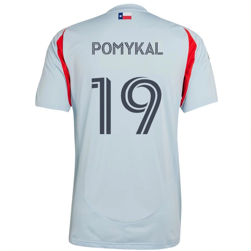 Danxen Homem Camisola Paxton Pomykal #19 Azul Claro Vermelho Alternativa 2025/26 Camisa