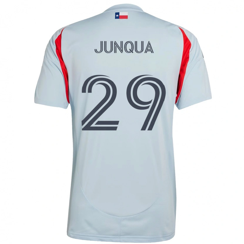 Danxen Homem Camisola Sam Junqua #29 Azul Claro Vermelho Alternativa 2025/26 Camisa