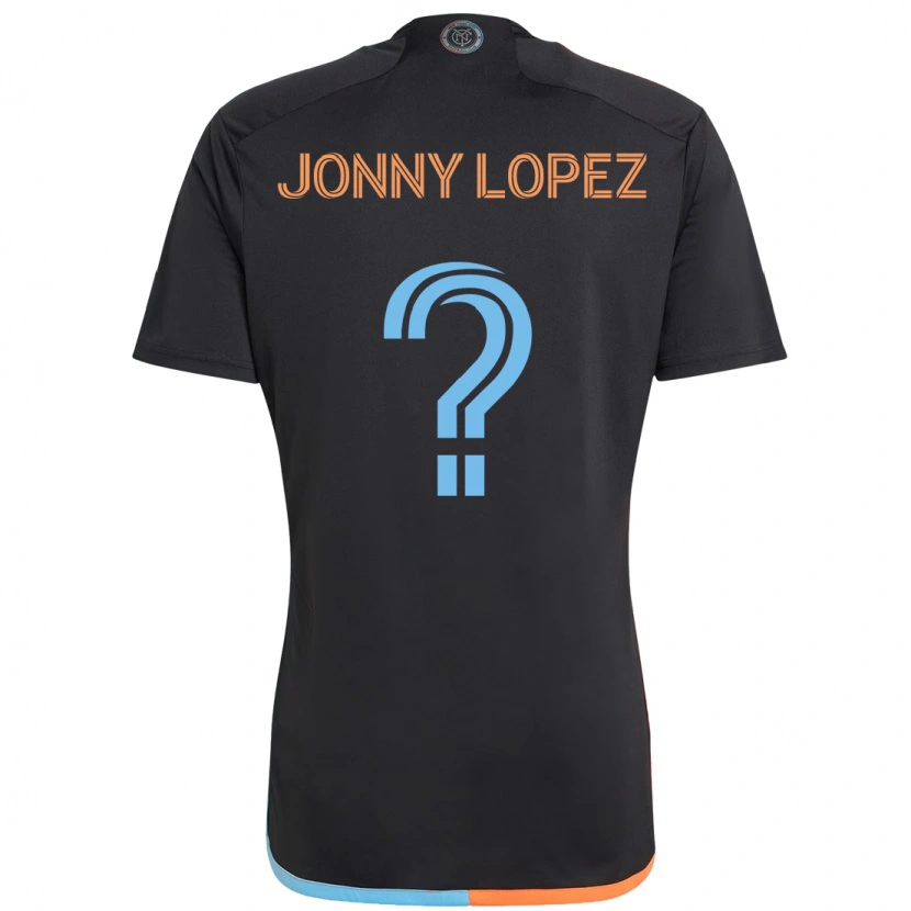 Danxen Homem Camisola Jonny Lopez #0 Preto Azul Laranja Alternativa 2025/26 Camisa