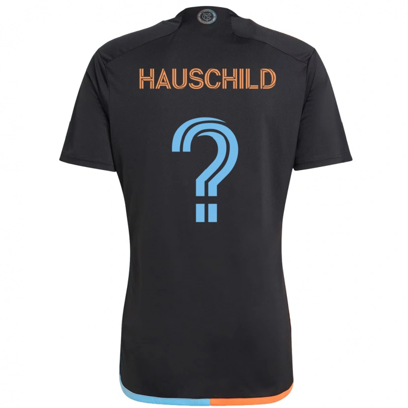 Danxen Homem Camisola Alexander Hauschild #0 Preto Azul Laranja Alternativa 2025/26 Camisa