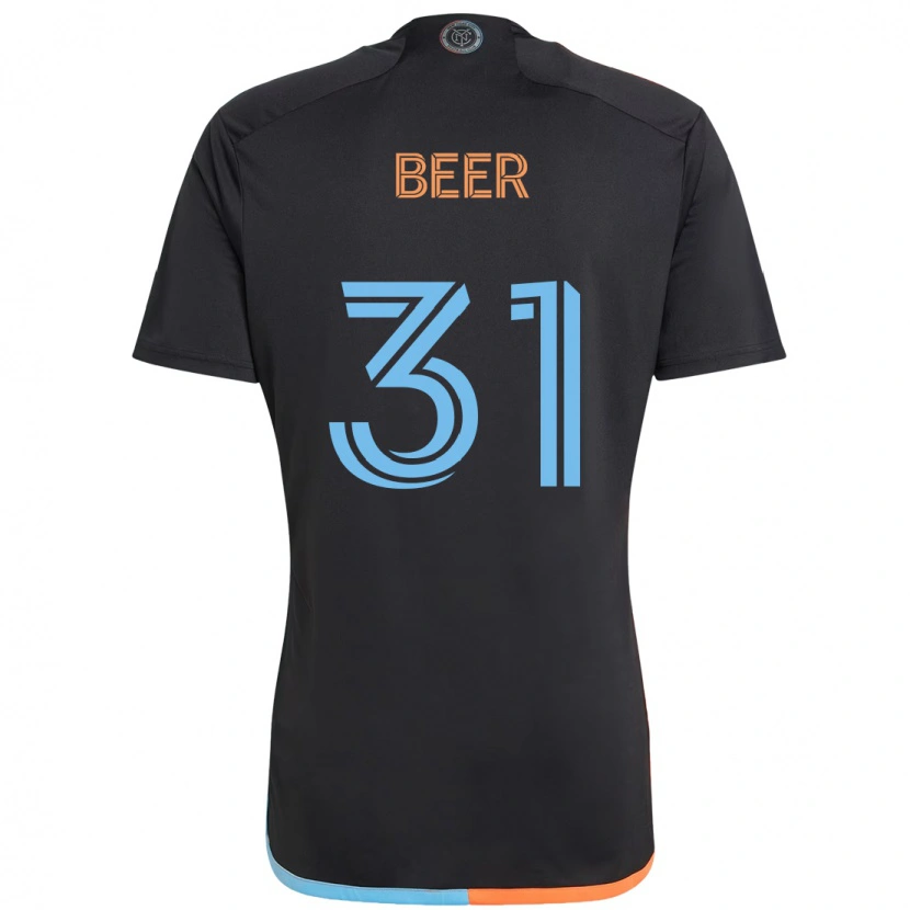 Danxen Homem Camisola Jack Beer #31 Preto Azul Laranja Alternativa 2025/26 Camisa