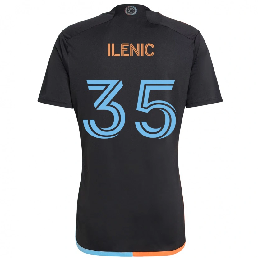 Danxen Homem Camisola Mitja Ilenič #35 Preto Azul Laranja Alternativa 2025/26 Camisa