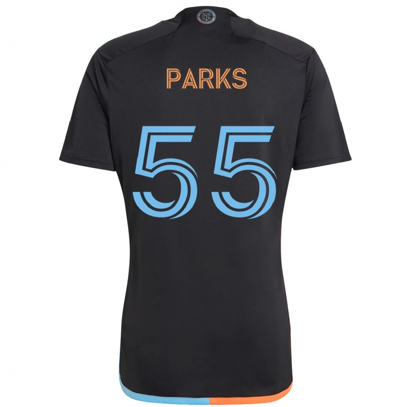 Danxen Homem Camisola Keaton Parks #55 Preto Azul Laranja Alternativa 2025/26 Camisa