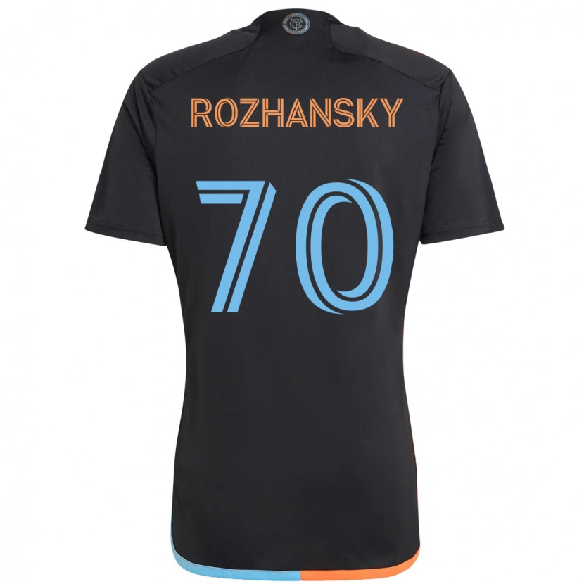 Danxen Homem Camisola Jake Rozhansky #70 Preto Azul Laranja Alternativa 2025/26 Camisa
