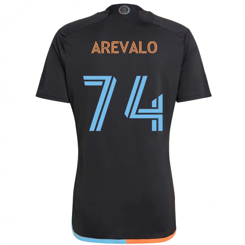 Danxen Homem Camisola Ronny Arévalo #74 Preto Azul Laranja Alternativa 2025/26 Camisa
