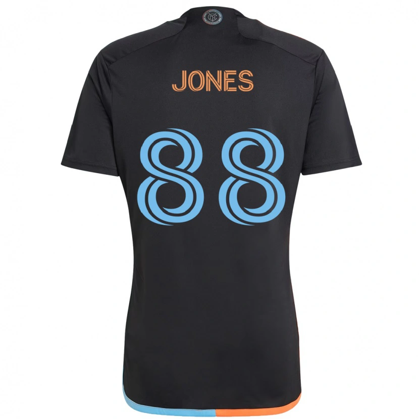 Danxen Homem Camisola Malachi Jones #88 Preto Azul Laranja Alternativa 2025/26 Camisa