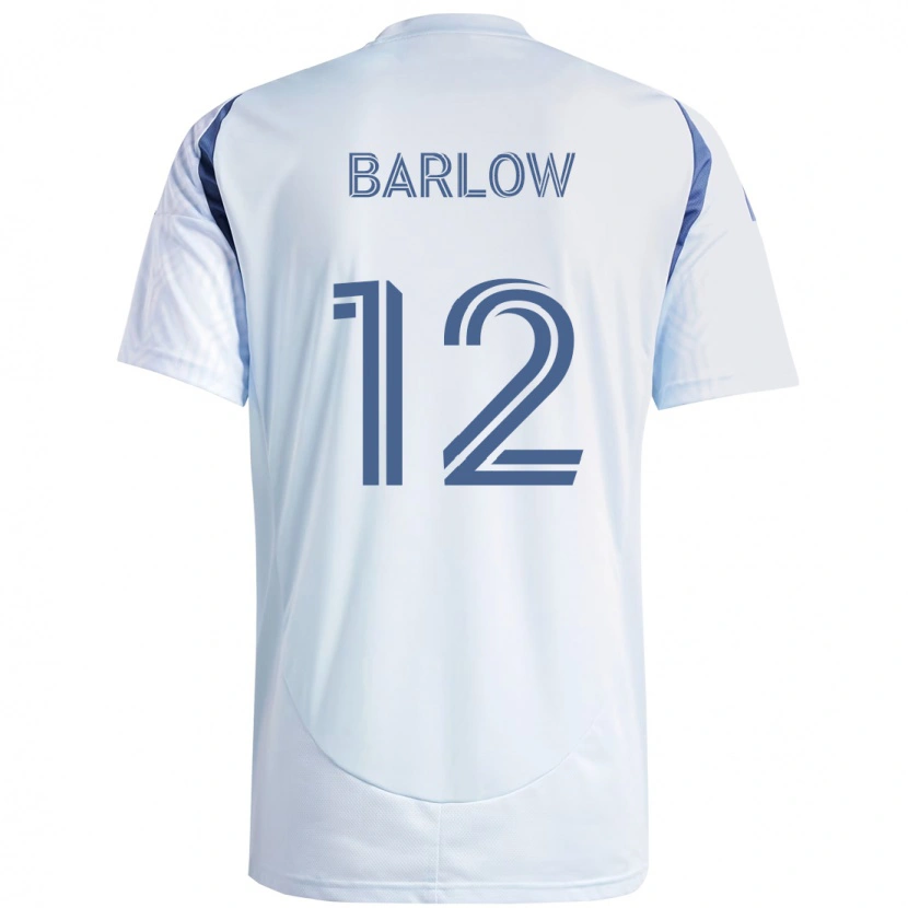 Danxen Homem Camisola Tom Barlow #12 Azul Celeste Claro Azul Alternativa 2025/26 Camisa