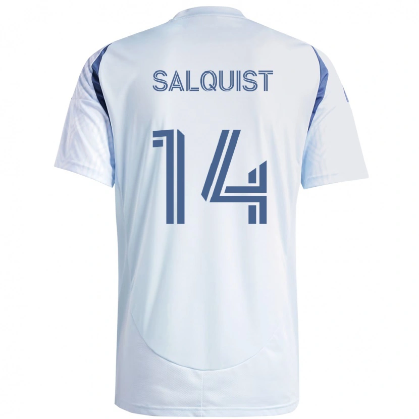 Danxen Homem Camisola Tobias Salquist #14 Azul Celeste Claro Azul Alternativa 2025/26 Camisa