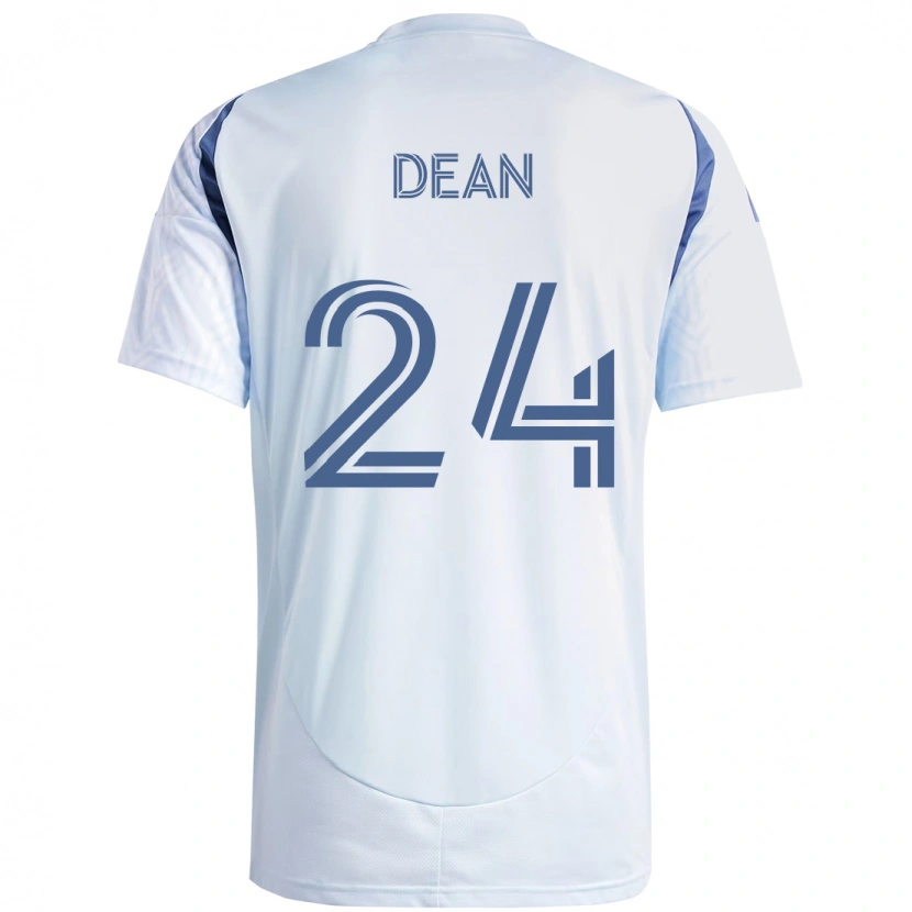 Danxen Homem Camisola Jonathan Dean #24 Azul Celeste Claro Azul Alternativa 2025/26 Camisa