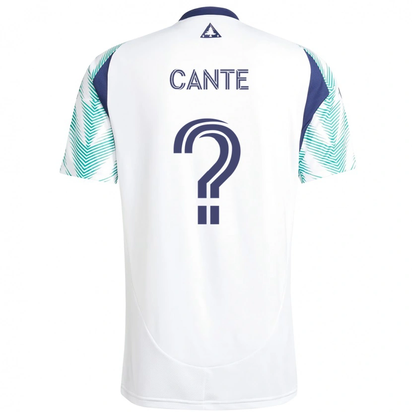 Danxen Homem Camisola Jonathan Cante #0 Branco Azul Alternativa 2025/26 Camisa