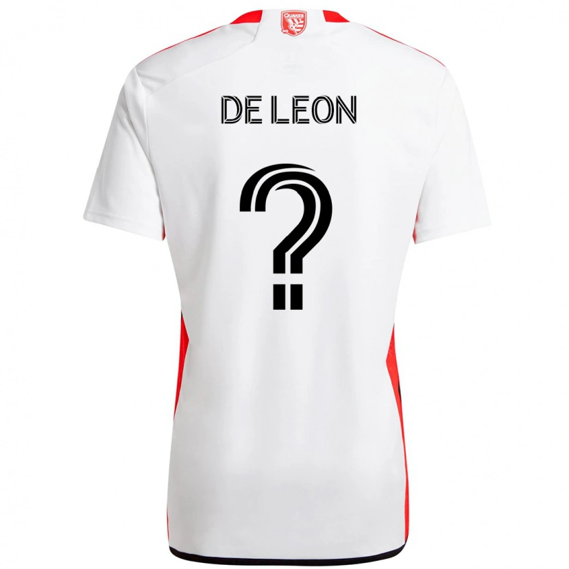 Danxen Homem Camisola Brandon De Leon #0 Branco Vermelho Alternativa 2025/26 Camisa