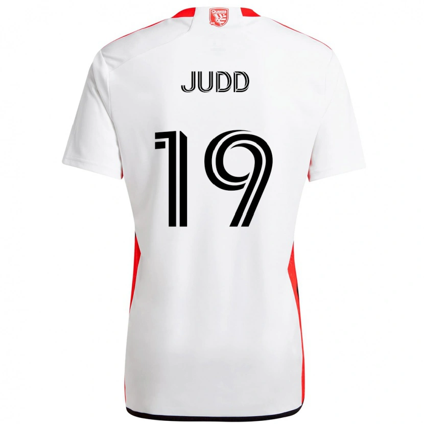Danxen Homem Camisola Preston Judd #19 Branco Vermelho Alternativa 2025/26 Camisa