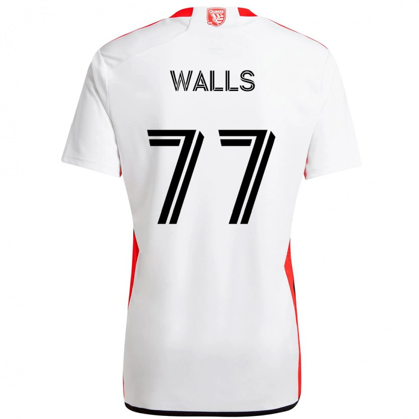 Danxen Homem Camisola Casey Walls #77 Branco Vermelho Alternativa 2025/26 Camisa