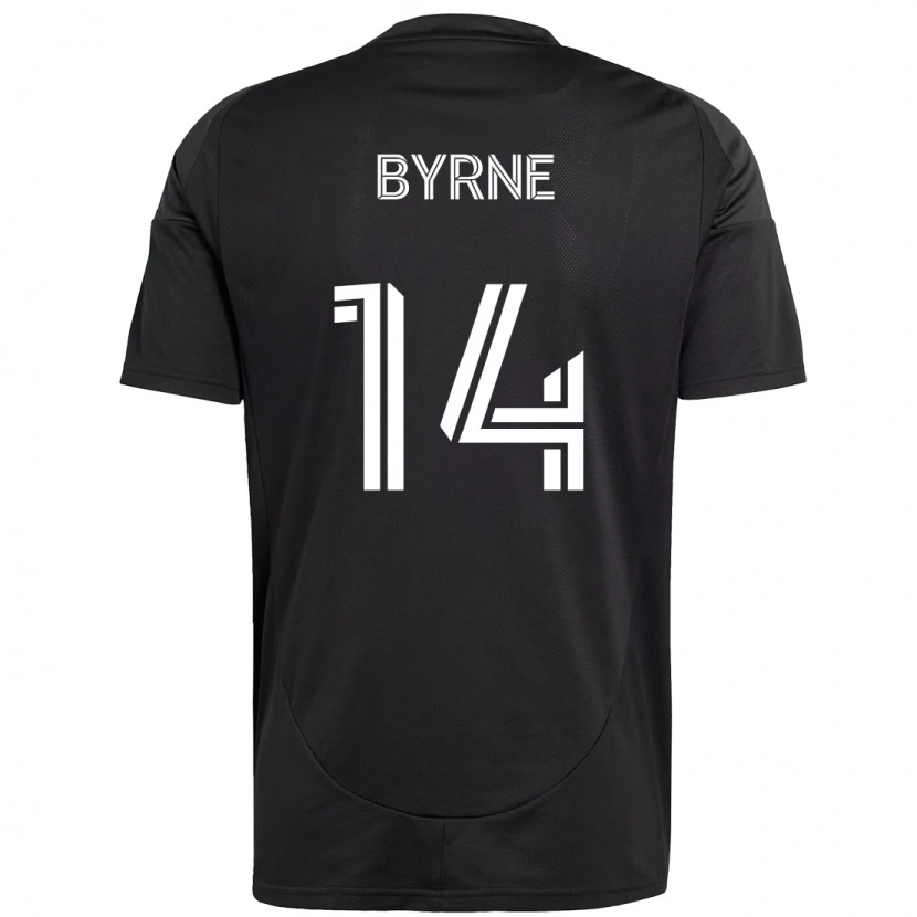 Danxen Homem Camisola Nathan Byrne #14 Preto Branco Alternativa 2025/26 Camisa