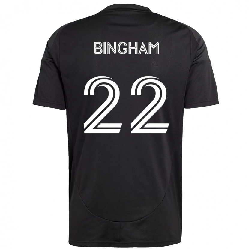 Danxen Homem Camisola David Bingham #22 Preto Branco Alternativa 2025/26 Camisa