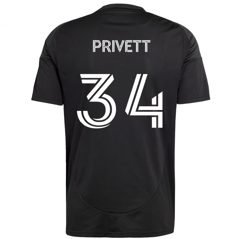 Danxen Homem Camisola Andrew Privett #34 Preto Branco Alternativa 2025/26 Camisa