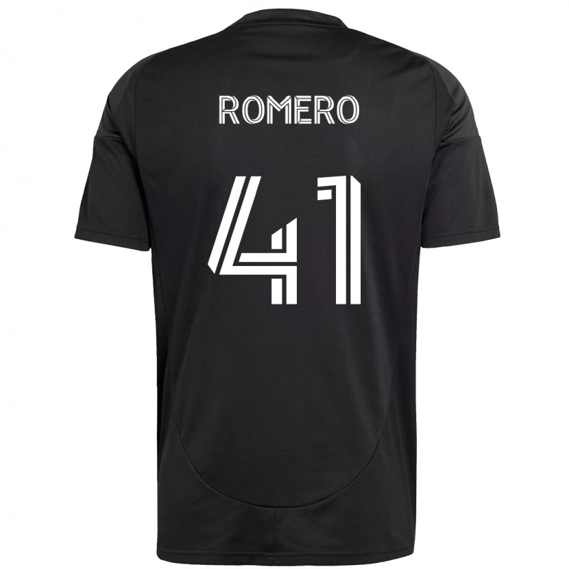 Danxen Homem Camisola Brian Romero #41 Preto Branco Alternativa 2025/26 Camisa