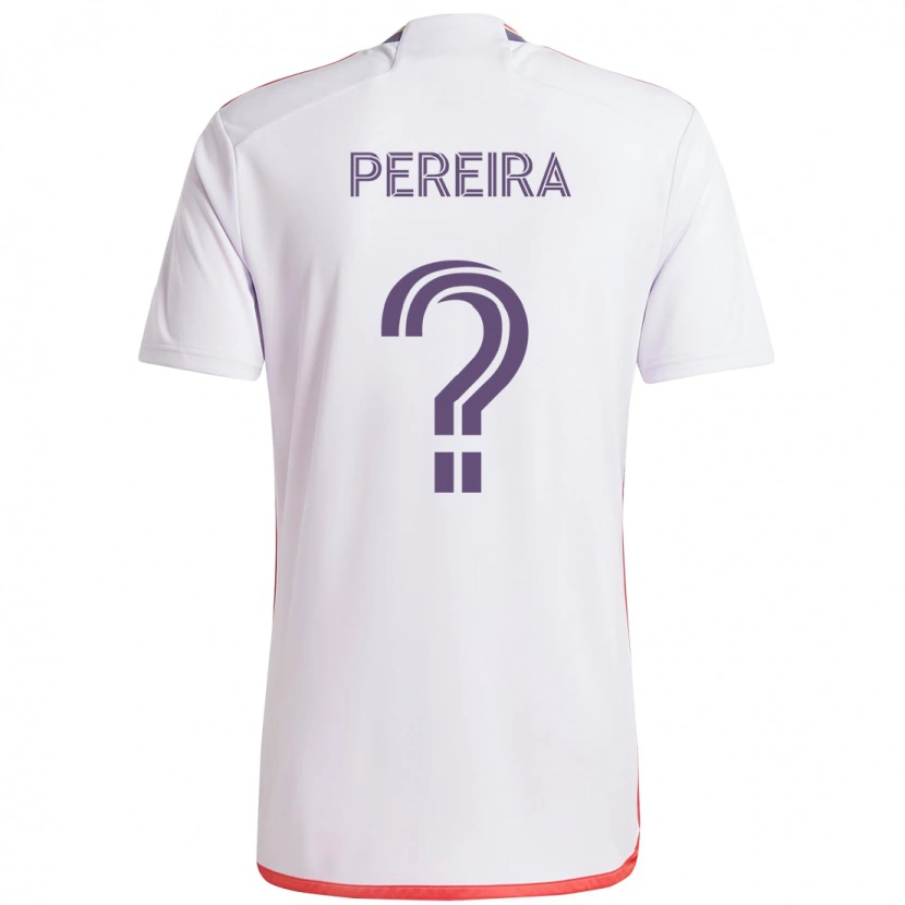 Danxen Homem Camisola Dominic Pereira #0 Branco Roxo Alternativa 2025/26 Camisa
