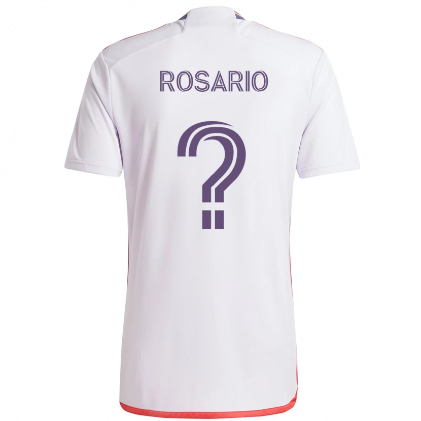 Danxen Homem Camisola Gabriel Rosario #0 Branco Roxo Alternativa 2025/26 Camisa