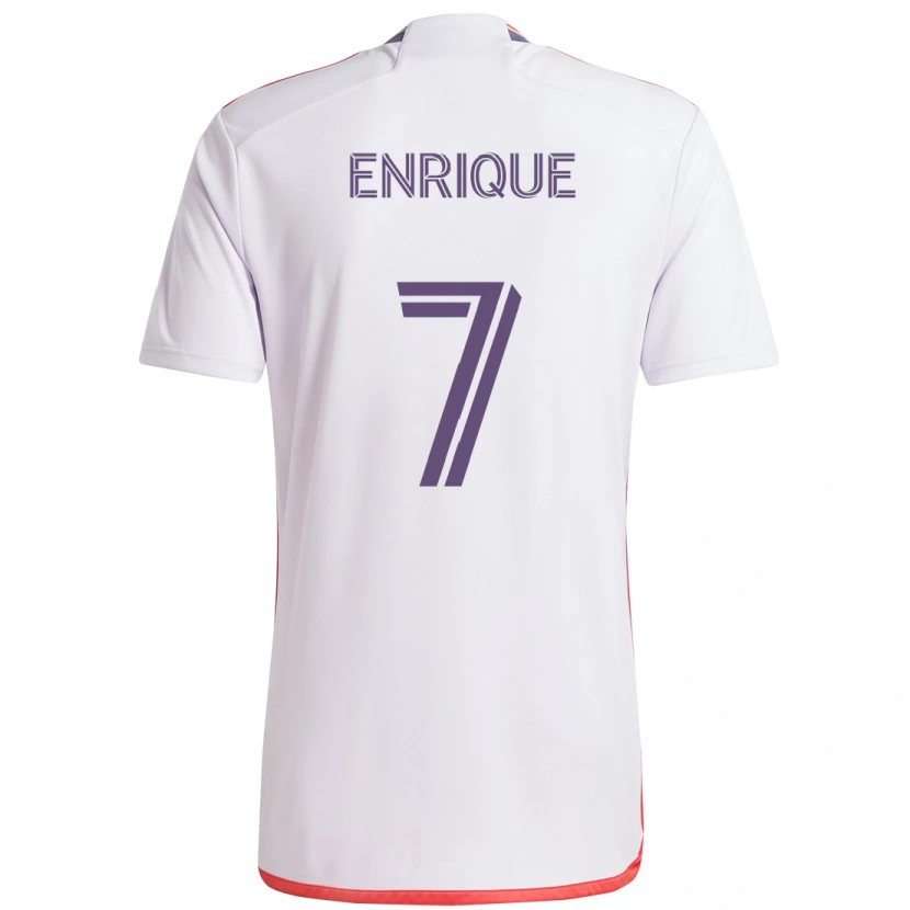 Danxen Homem Camisola Ramiro Enrique #7 Branco Roxo Alternativa 2025/26 Camisa