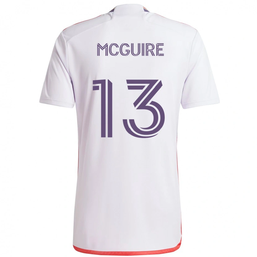 Danxen Homem Camisola Duncan Mcguire #13 Branco Roxo Alternativa 2025/26 Camisa