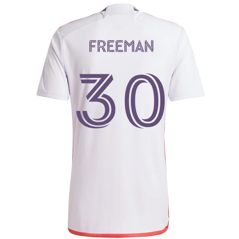 Danxen Homem Camisola Alex Freeman #30 Branco Roxo Alternativa 2025/26 Camisa