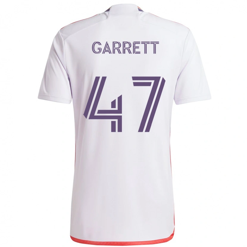 Danxen Homem Camisola Ian Garrett #47 Branco Roxo Alternativa 2025/26 Camisa