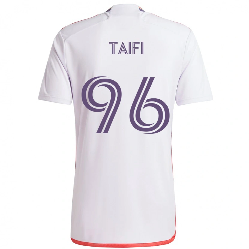 Danxen Homem Camisola Zakaria Taifi #96 Branco Roxo Alternativa 2025/26 Camisa