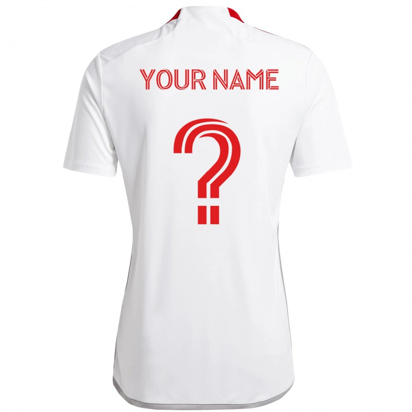 Danxen Homem Camisola Seu Nome #0 Branco Vermelho Alternativa 2025/26 Camisa