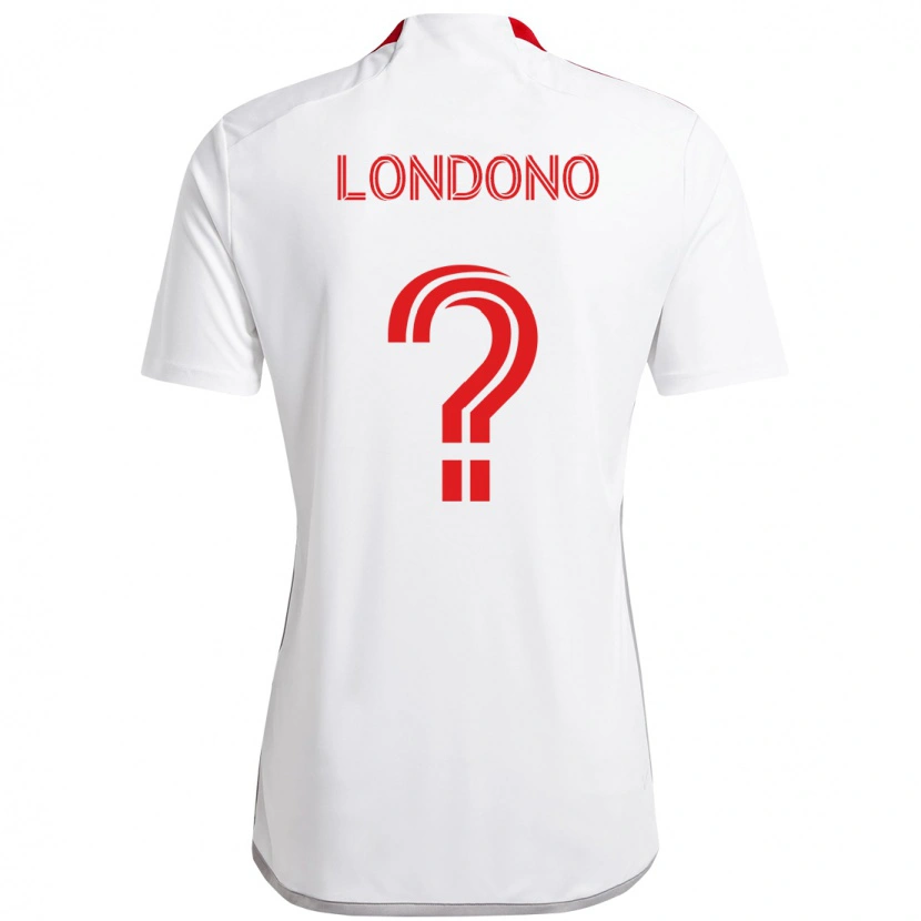 Danxen Homem Camisola Tyler Londono #0 Branco Vermelho Alternativa 2025/26 Camisa