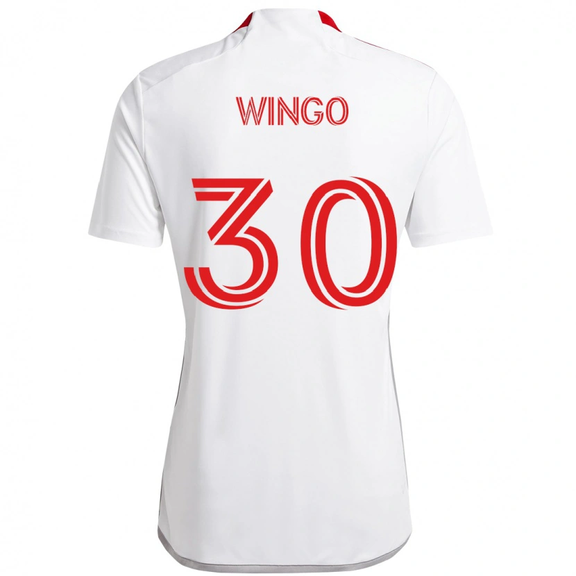 Danxen Homem Camisola Henry Wingo #30 Branco Vermelho Alternativa 2025/26 Camisa