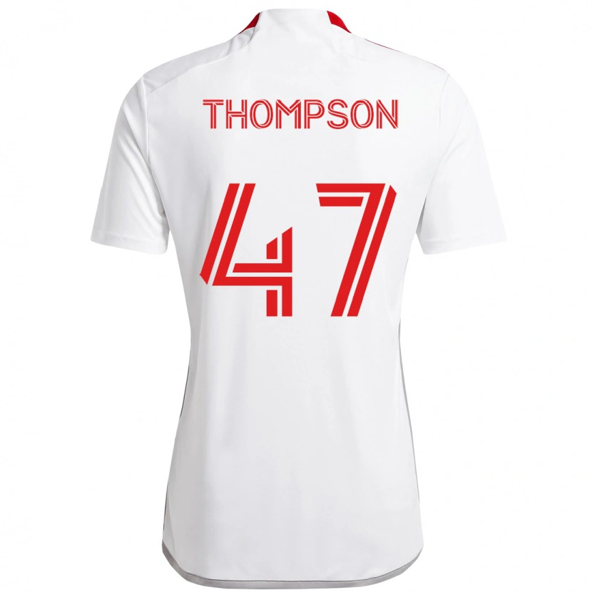 Danxen Homem Camisola Kosi Thompson #47 Branco Vermelho Alternativa 2025/26 Camisa
