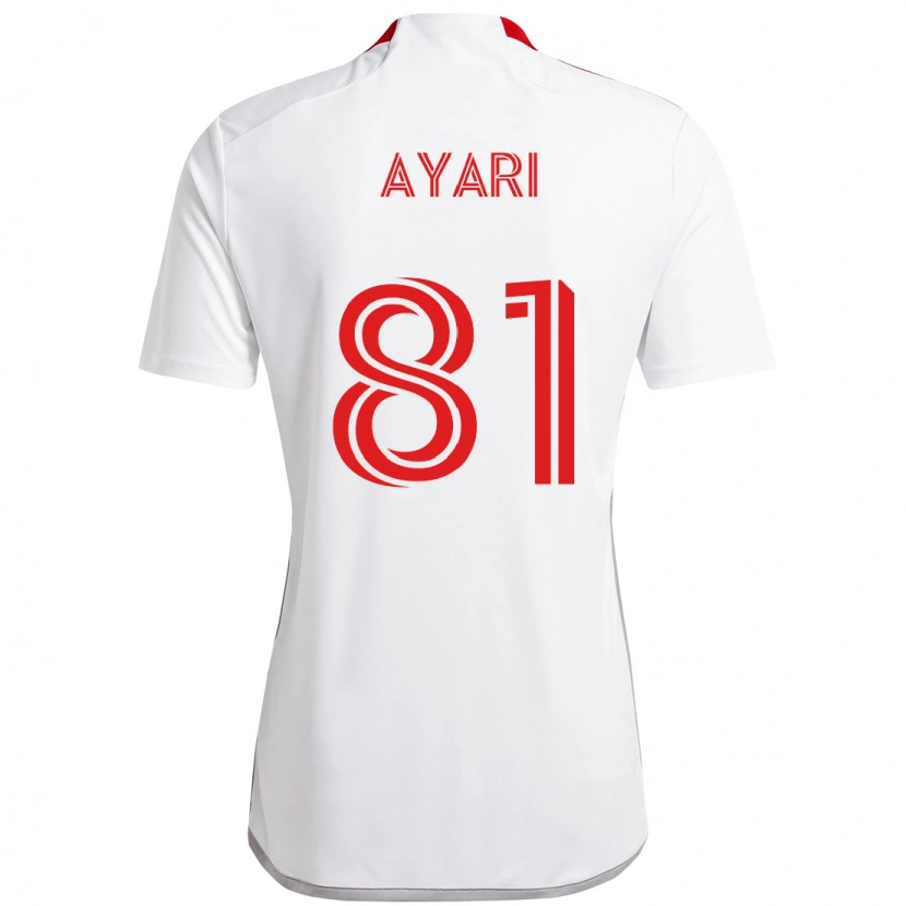 Danxen Homem Camisola Hassan Ayari #81 Branco Vermelho Alternativa 2025/26 Camisa
